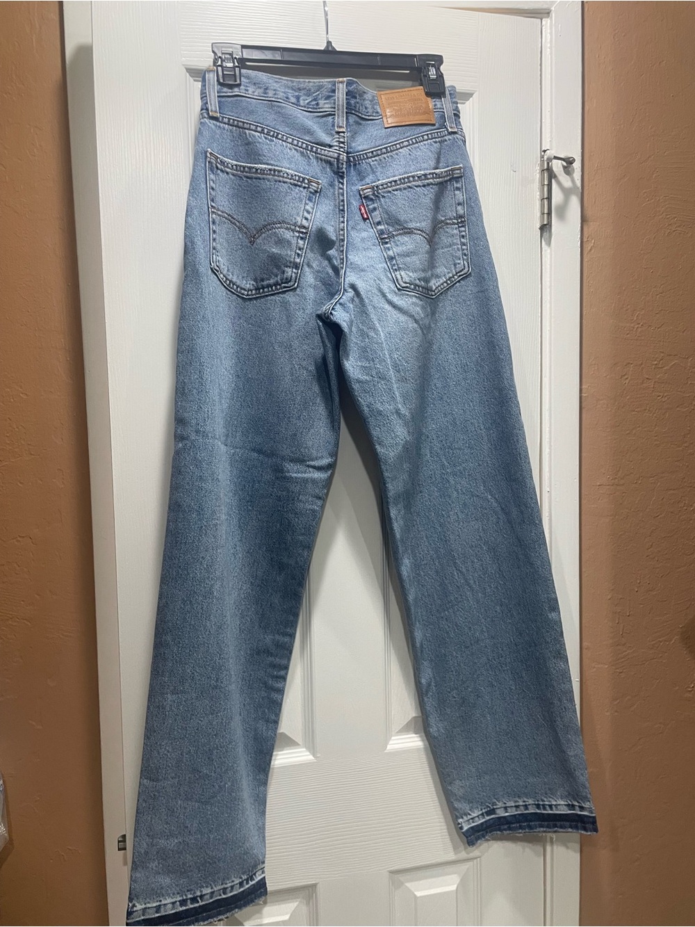 Levi's Blue Denim Jeans with Gold Stitching